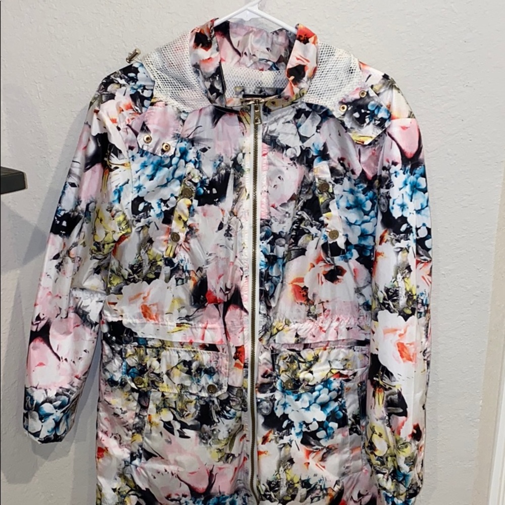 Sam Edelman Floral Rain Coat